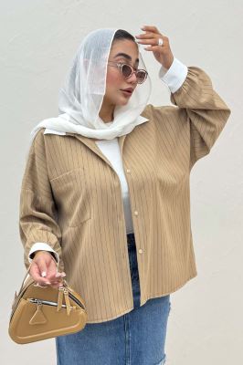 شومیز مانتویی لینن دیپلمات تیکه سفید