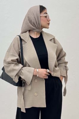 مانتو آستین بند دار ماگنولیا