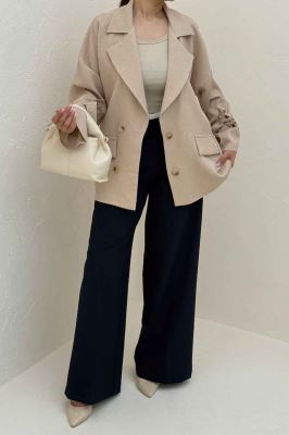 مانتو آستین بند دار ماگنولیا