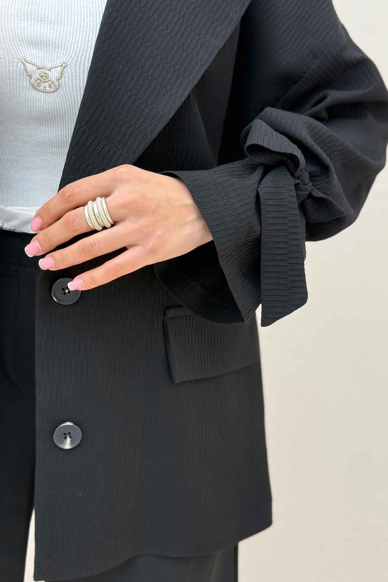 مانتو آستین بند دار ماگنولیا