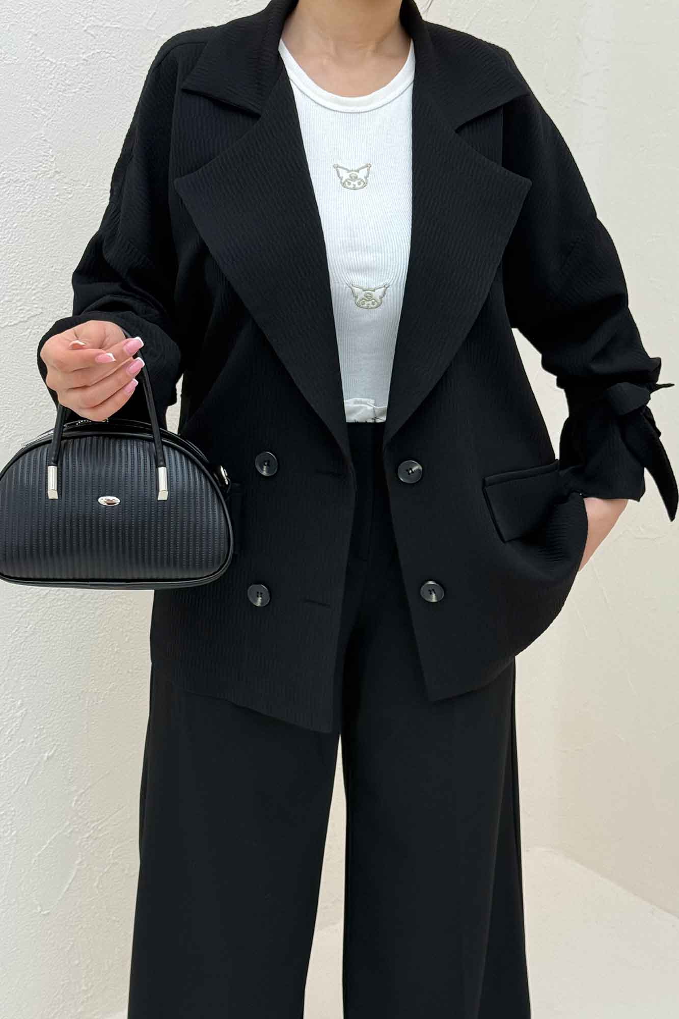 مانتو آستین بند دار ماگنولیا