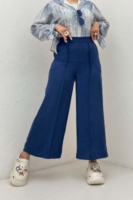 شلوار واید شانتون جلو دوخت