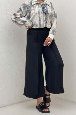 شلوار واید شانتون جلو دوخت