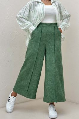 شلوار واید شانتون سرامیکی جلو دوخت