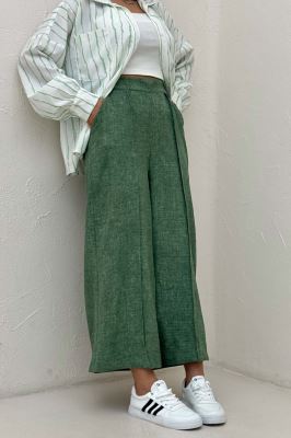 شلوار واید شانتون سرامیکی جلو دوخت