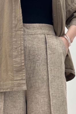 شلوار واید شانتون سرامیکی جلو دوخت