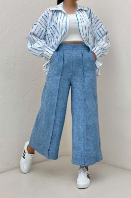 شلوار واید شانتون سرامیکی جلو دوخت