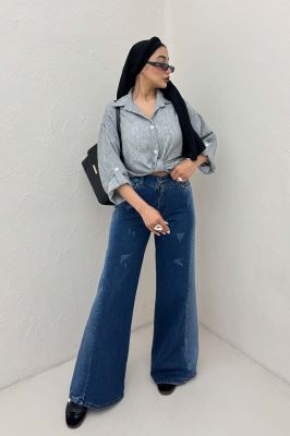 شومیز آکسفورد پایین گره ای 