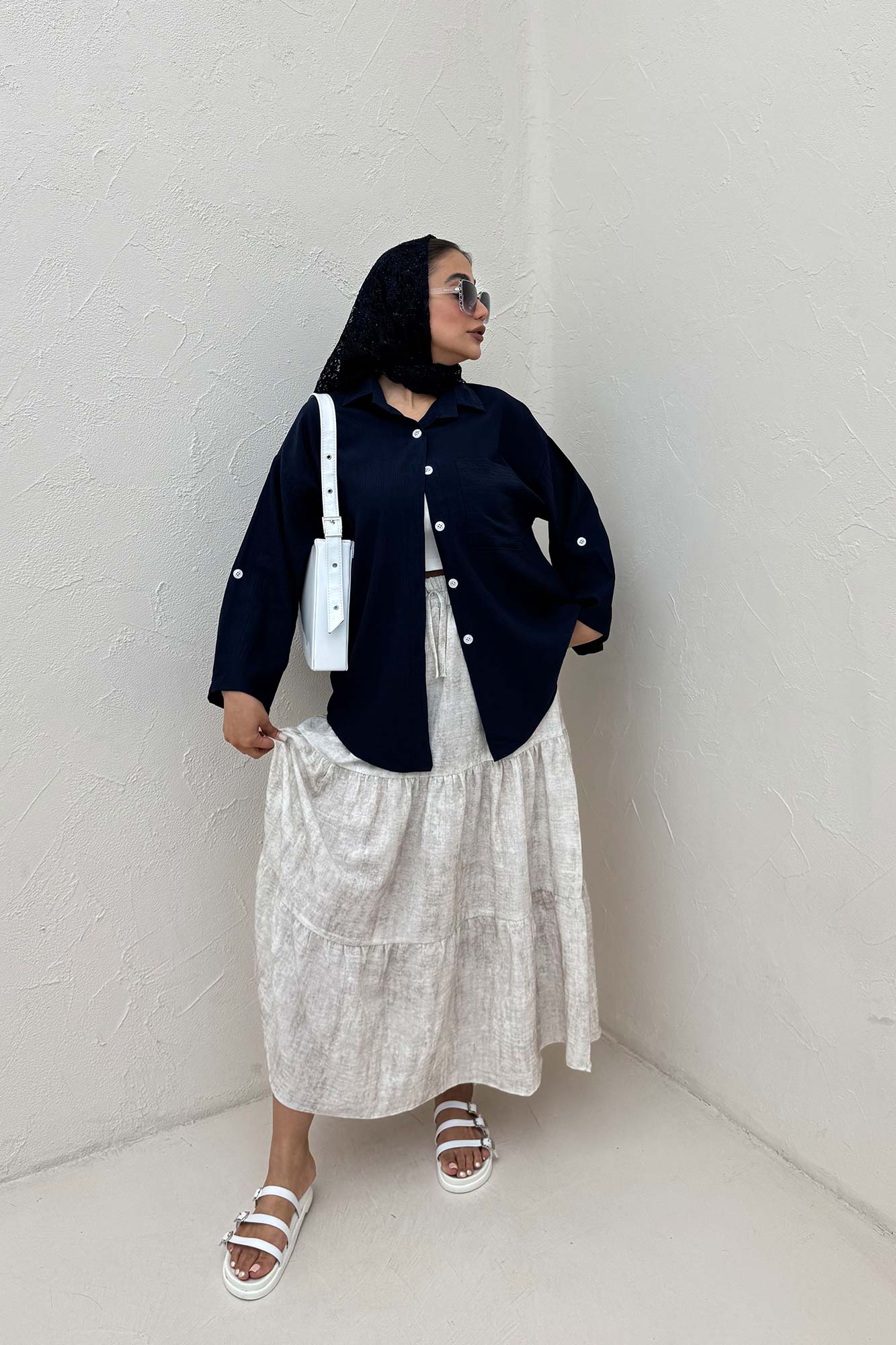 شومیز NR آستین پاگن دار