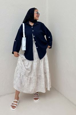 شومیز NR آستین پاگن دار