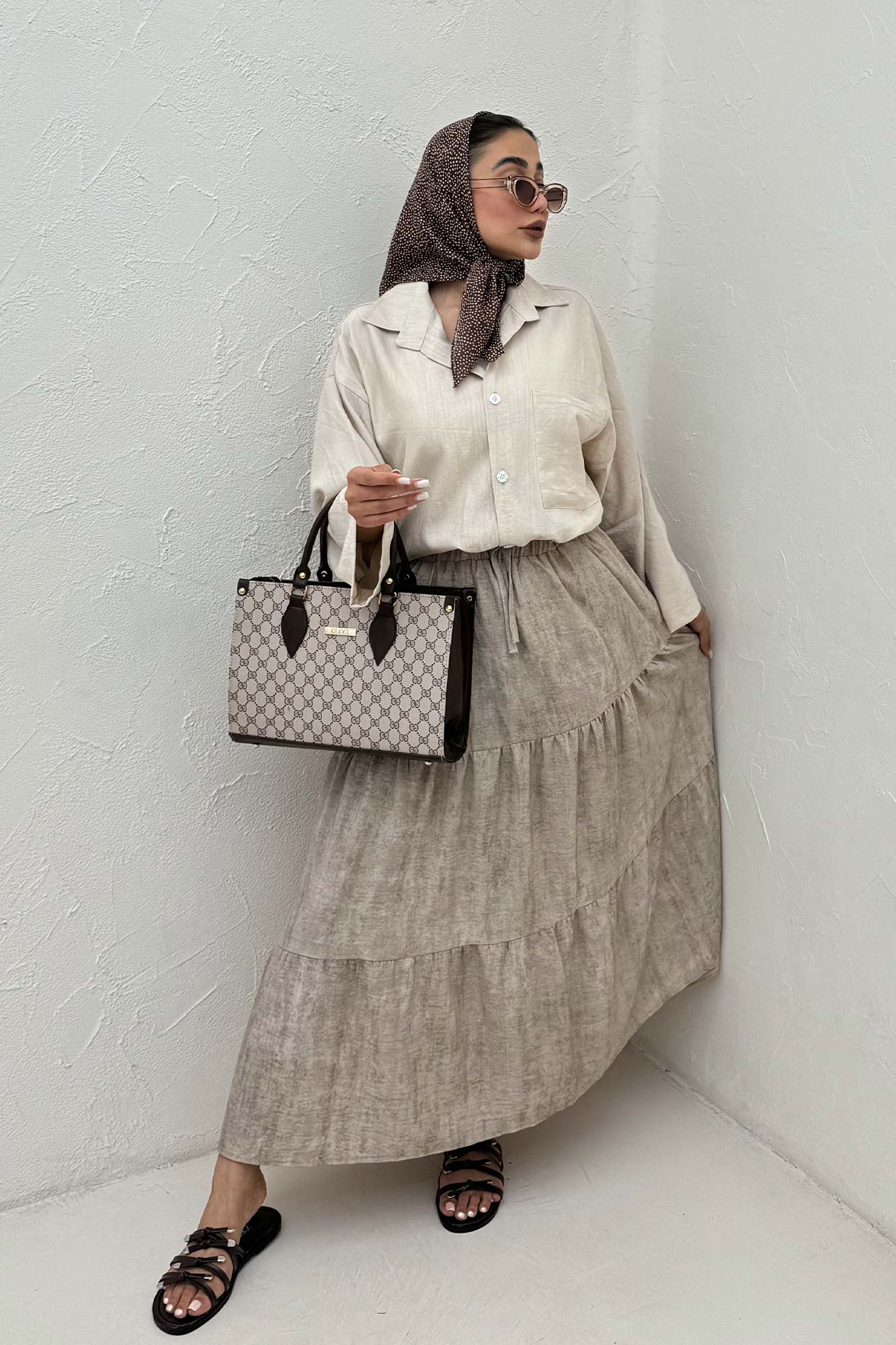 شومیز NR آستین پاگن دار