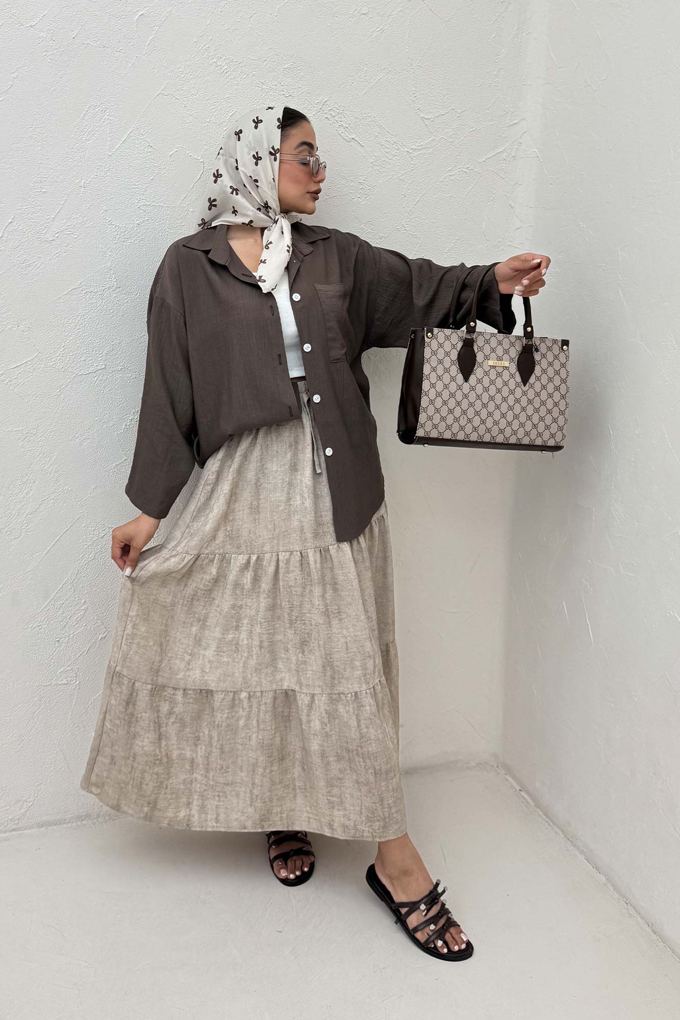 شومیز NR آستین پاگن دار