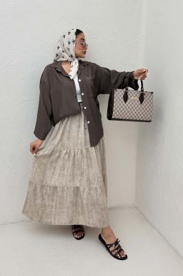 شومیز NR آستین پاگن دار