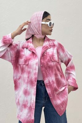 مانتو راه راه در جیب دار (آبرنگی) TR