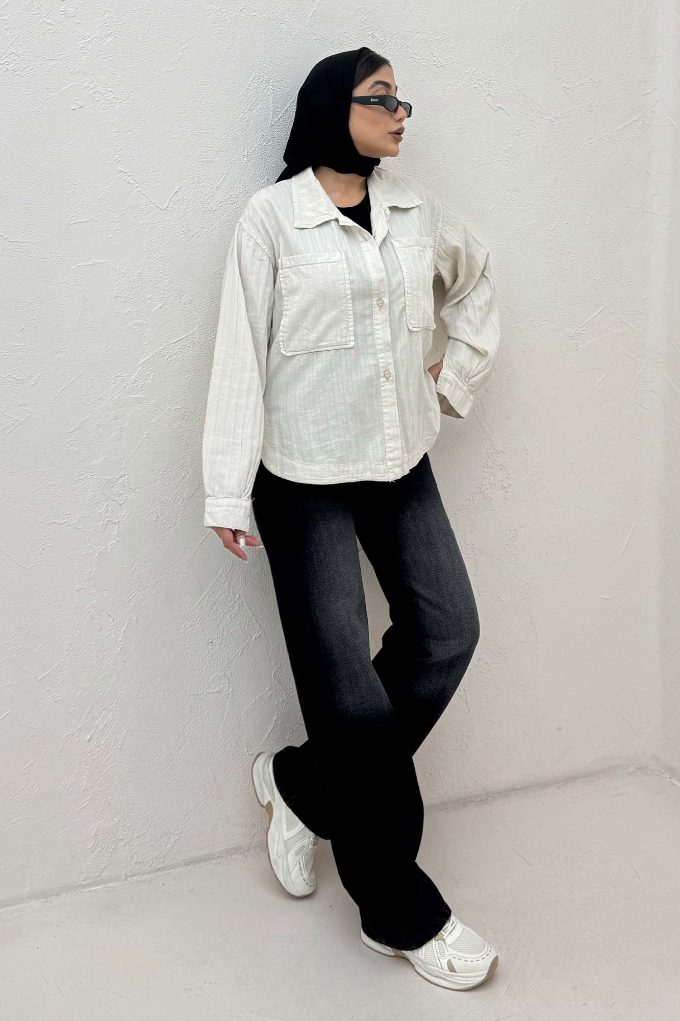 مانتو راه راه پایین هلال  TR