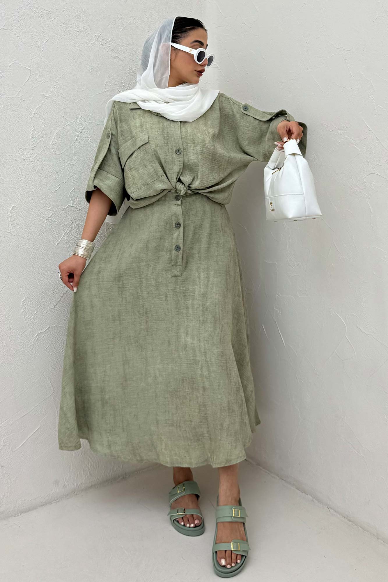 ست شومیز و دامن پرینتی اسپانگل