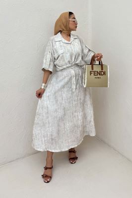 ست شومیز و دامن پرینتی اسپانگل