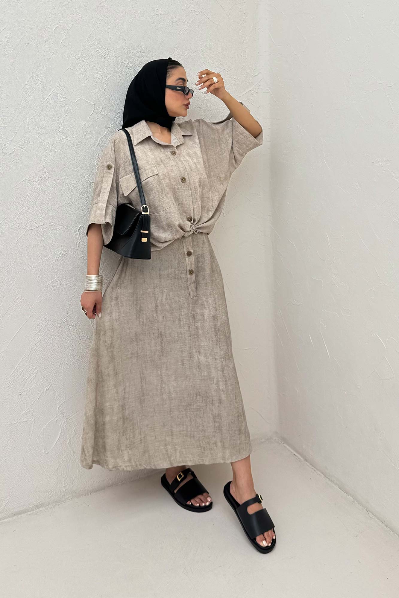 ست شومیز و دامن پرینتی اسپانگل