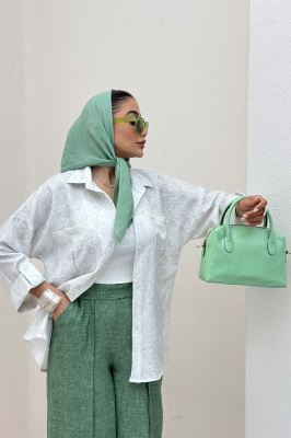 شومیز آستین پاگن شانتون سرامیکی