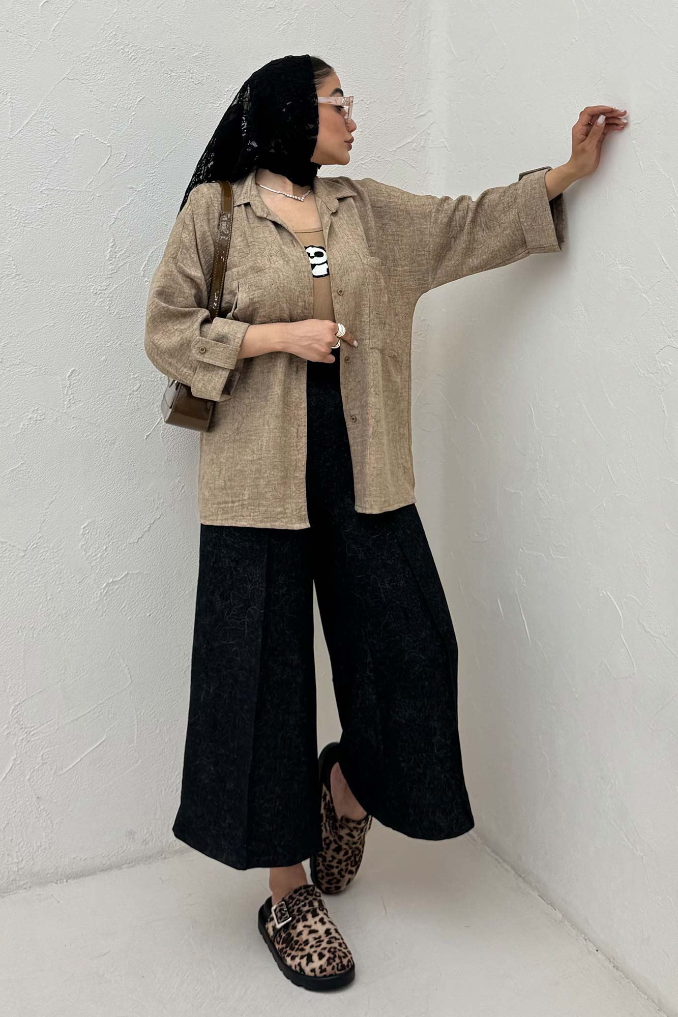 شومیز آستین پاگن شانتون سرامیکی