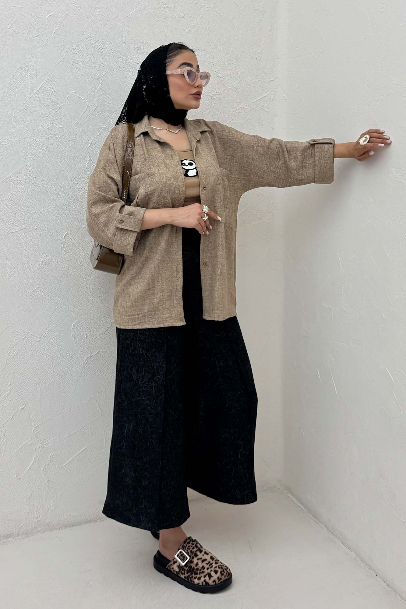 شومیز آستین پاگن شانتون سرامیکی