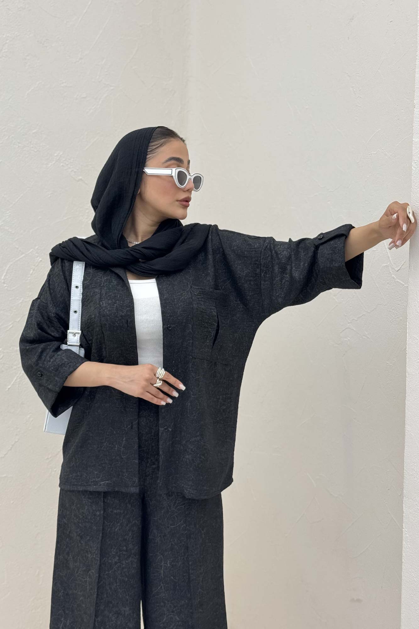 شومیز آستین پاگن شانتون سرامیکی