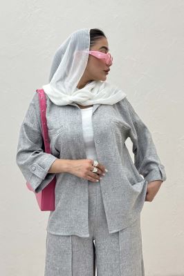 شومیز آستین پاگن شانتون سرامیکی