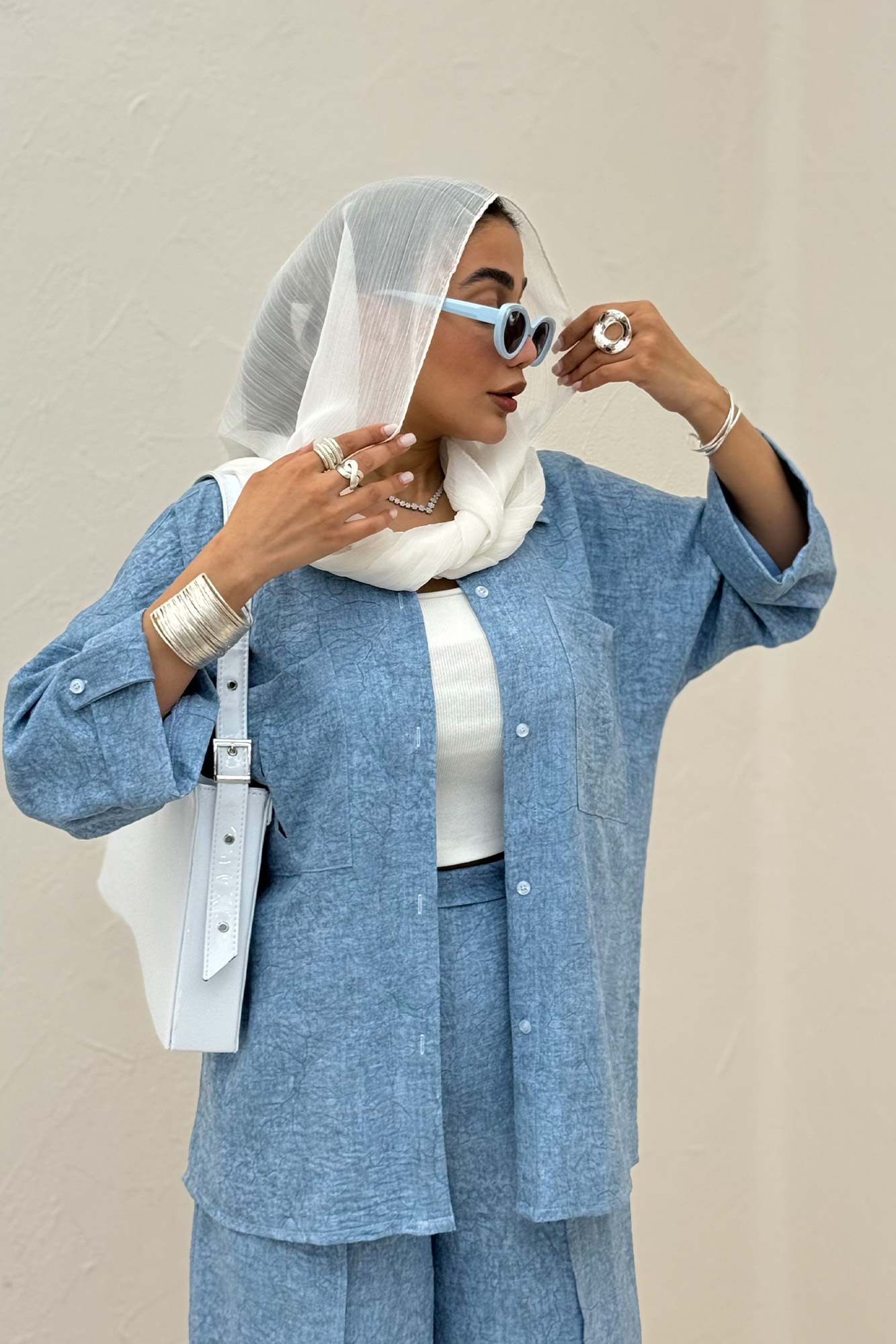 شومیز آستین پاگن شانتون سرامیکی