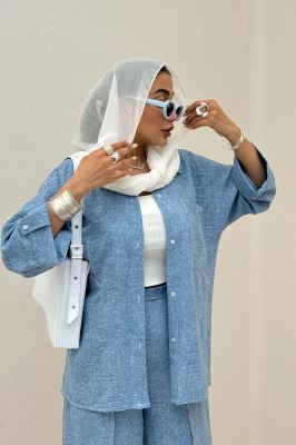 شومیز آستین پاگن شانتون سرامیکی