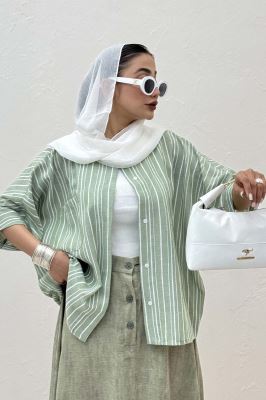 شومیز یقه سه سانت لینن زارا