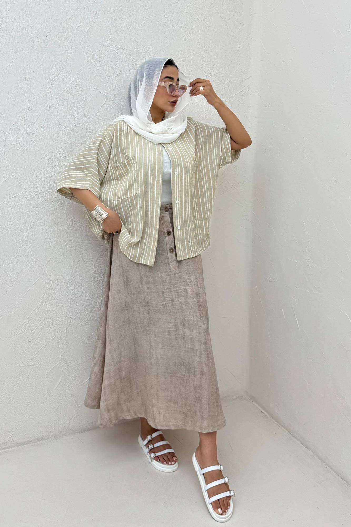 شومیز یقه سه سانت لینن زارا