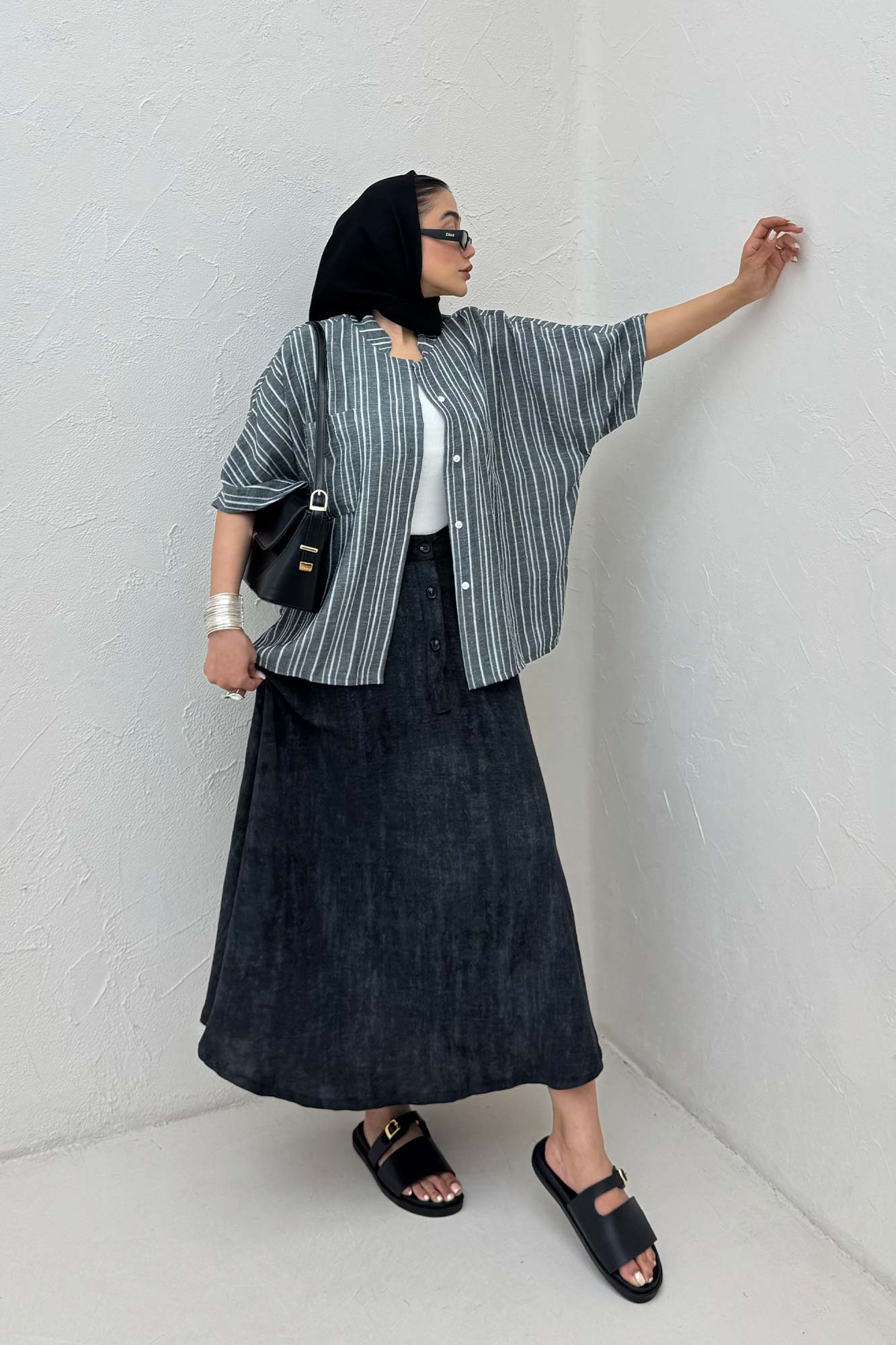 شومیز یقه سه سانت لینن زارا