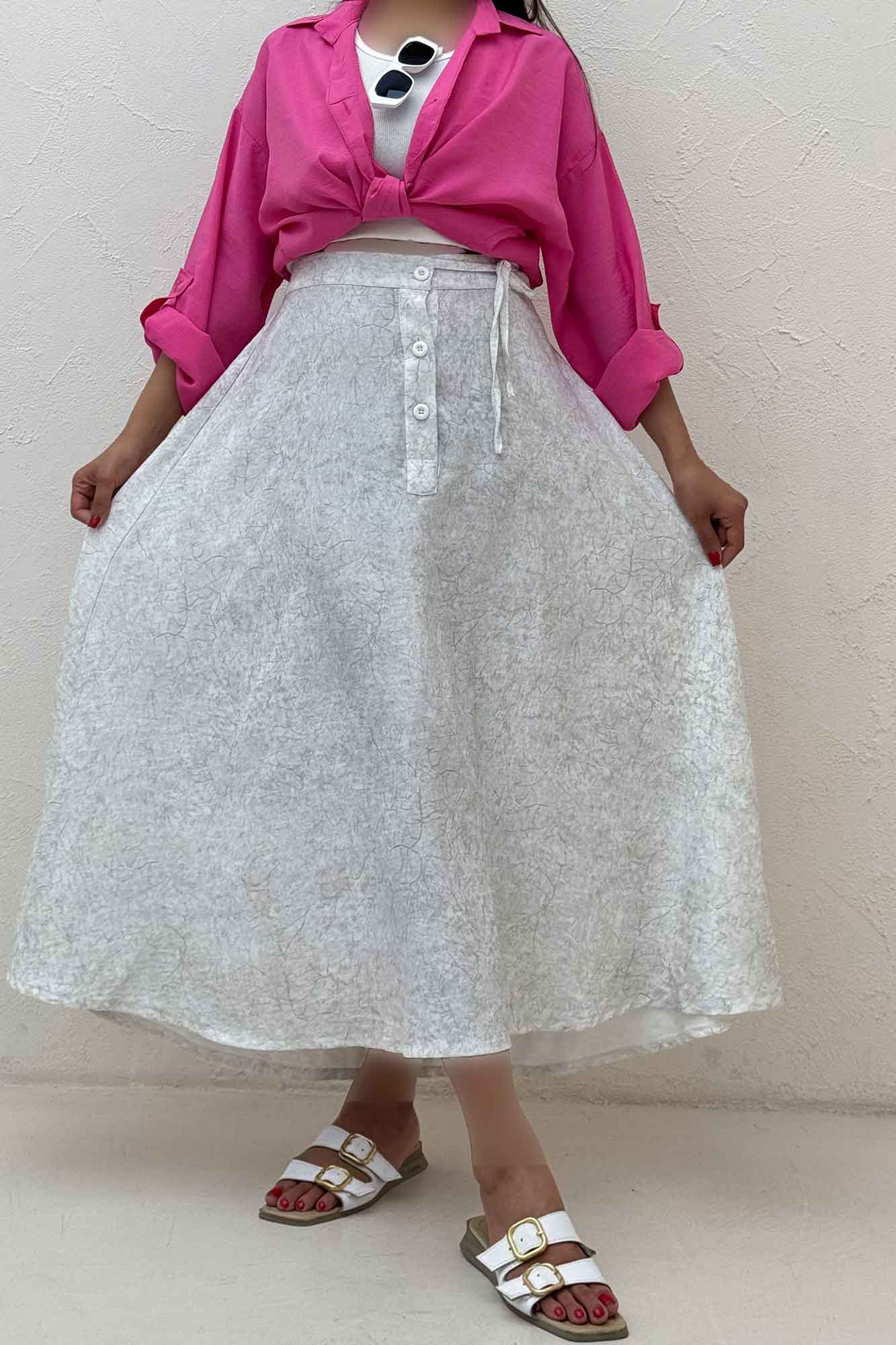 دامن شانتون سرامیکی مدل نخ دکمه