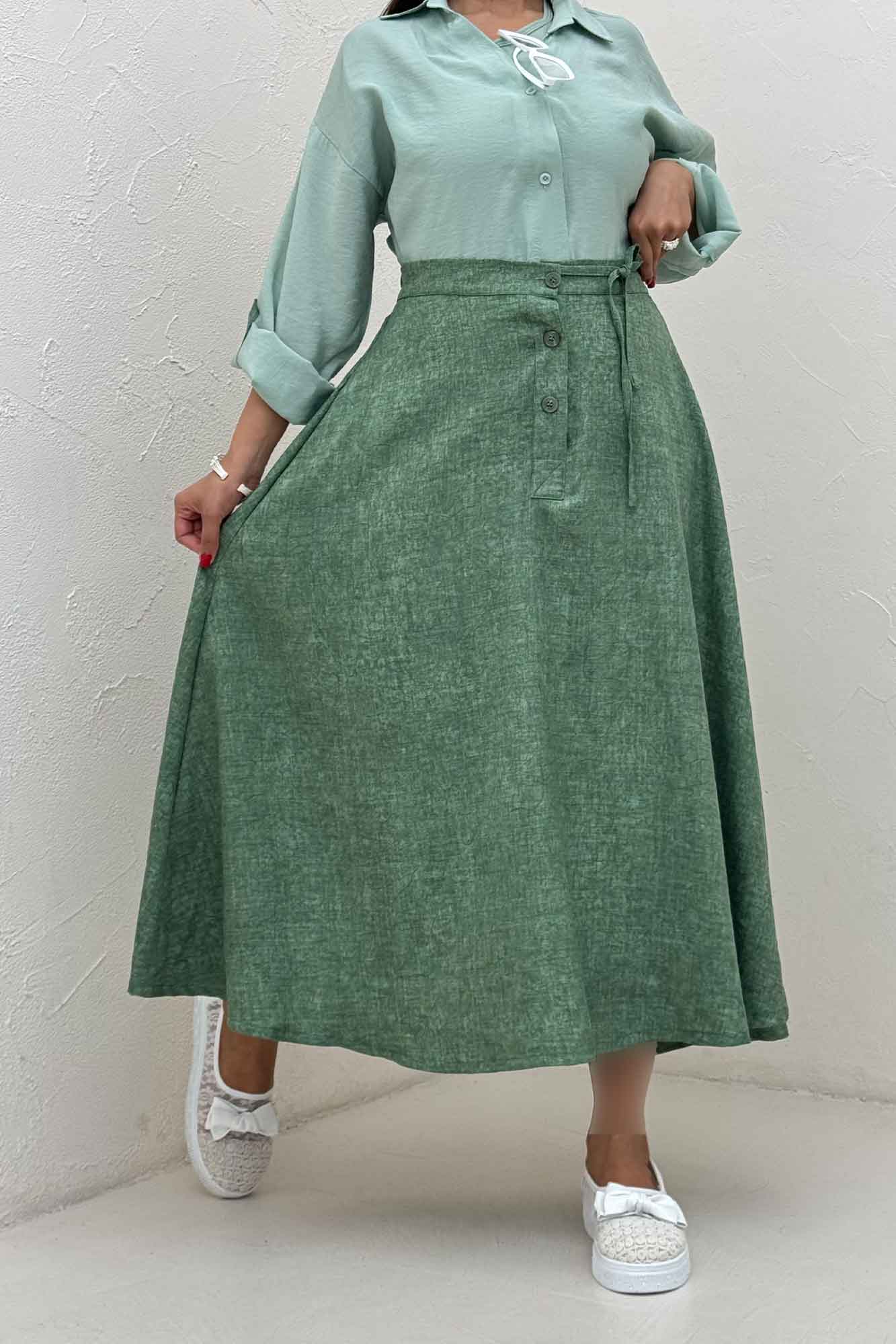 دامن شانتون سرامیکی مدل نخ دکمه