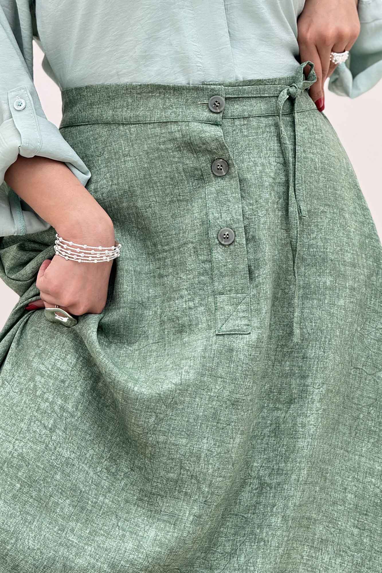 دامن شانتون سرامیکی مدل نخ دکمه