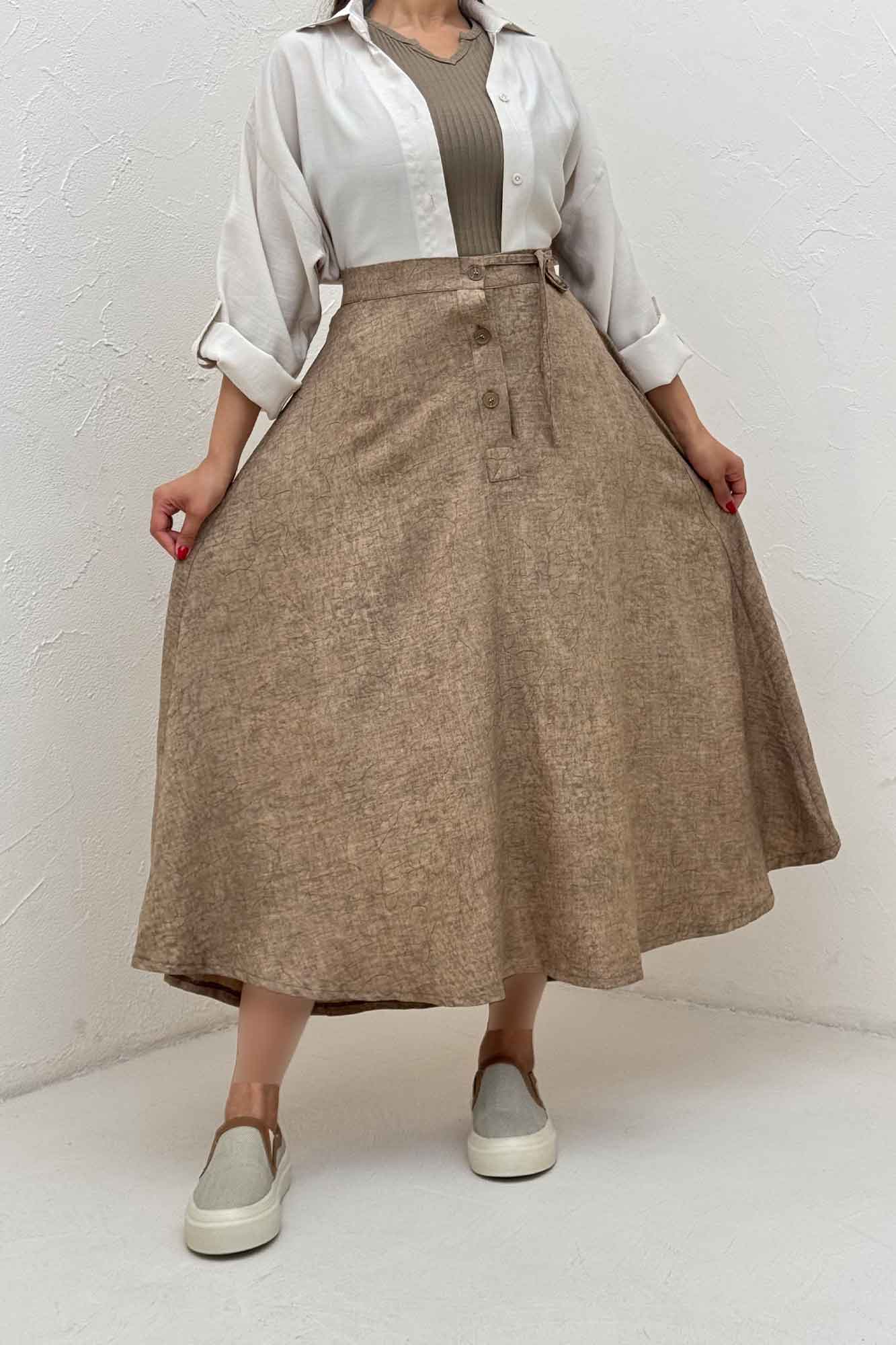 دامن شانتون سرامیکی مدل نخ دکمه