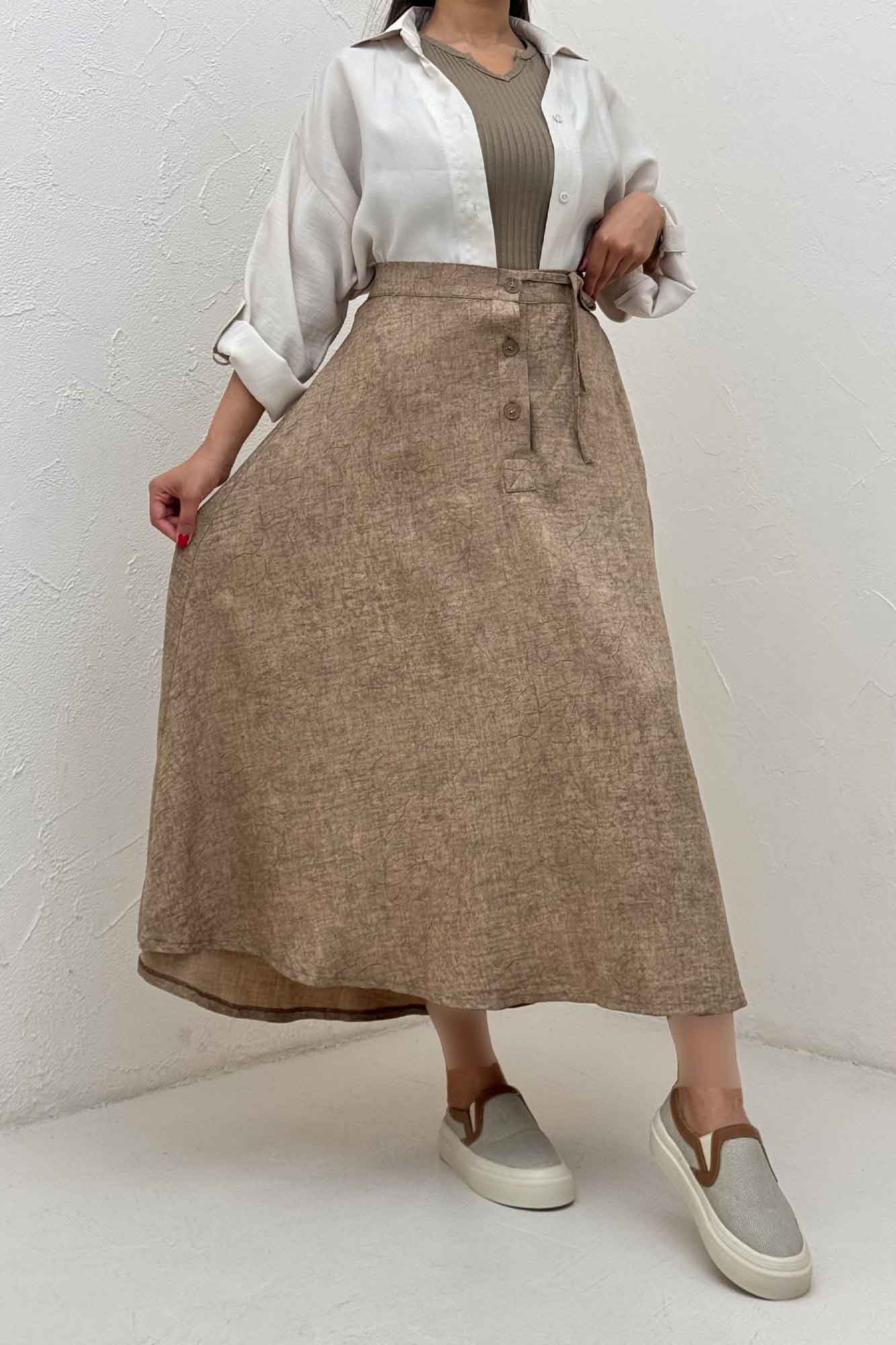 دامن شانتون سرامیکی مدل نخ دکمه