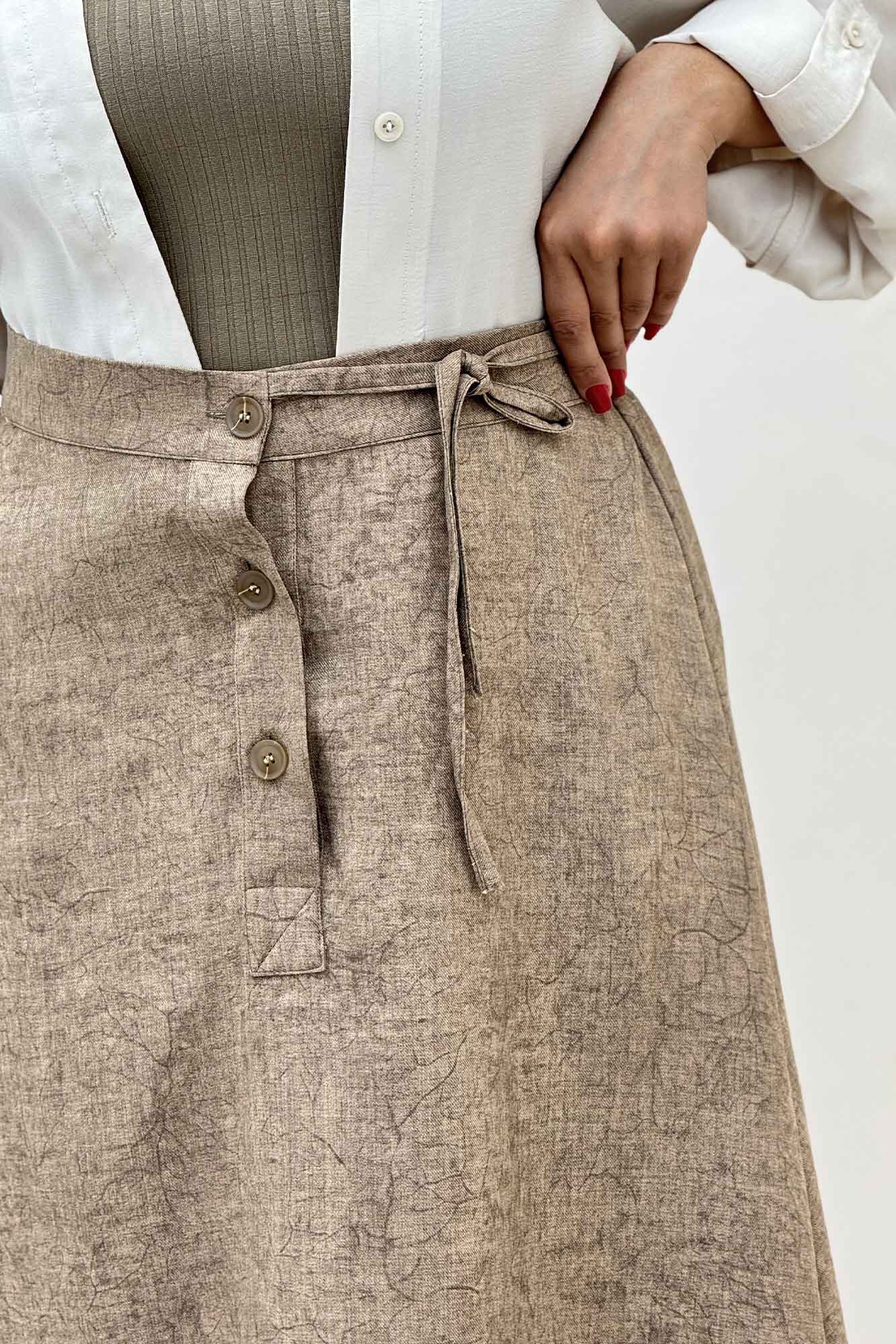 دامن شانتون سرامیکی مدل نخ دکمه