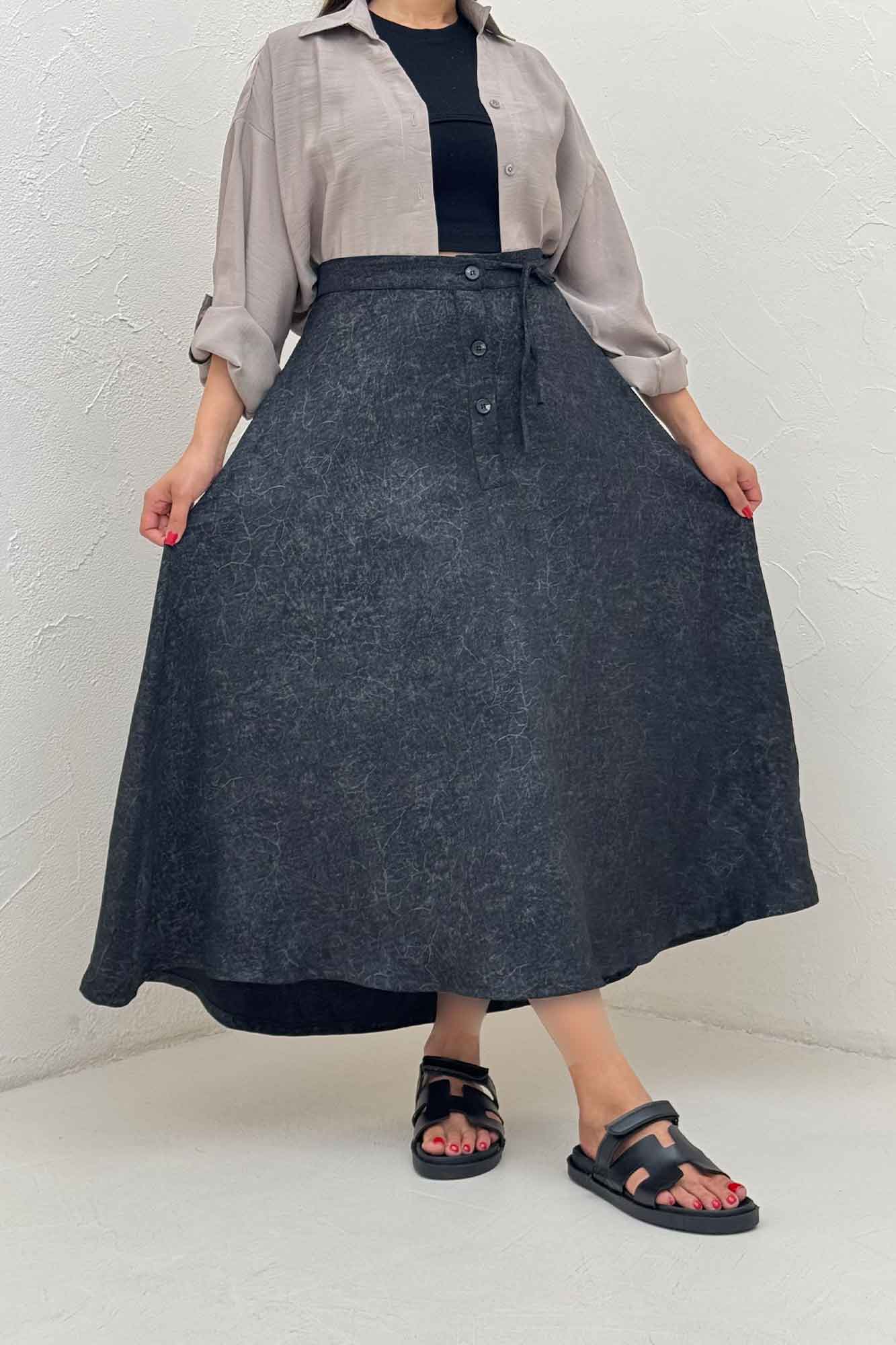 دامن شانتون سرامیکی مدل نخ دکمه