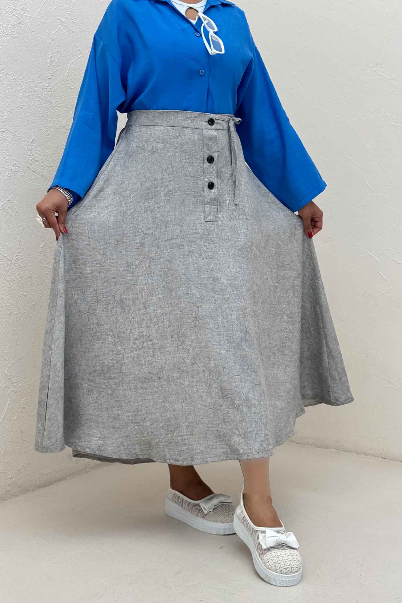 دامن شانتون سرامیکی مدل نخ دکمه