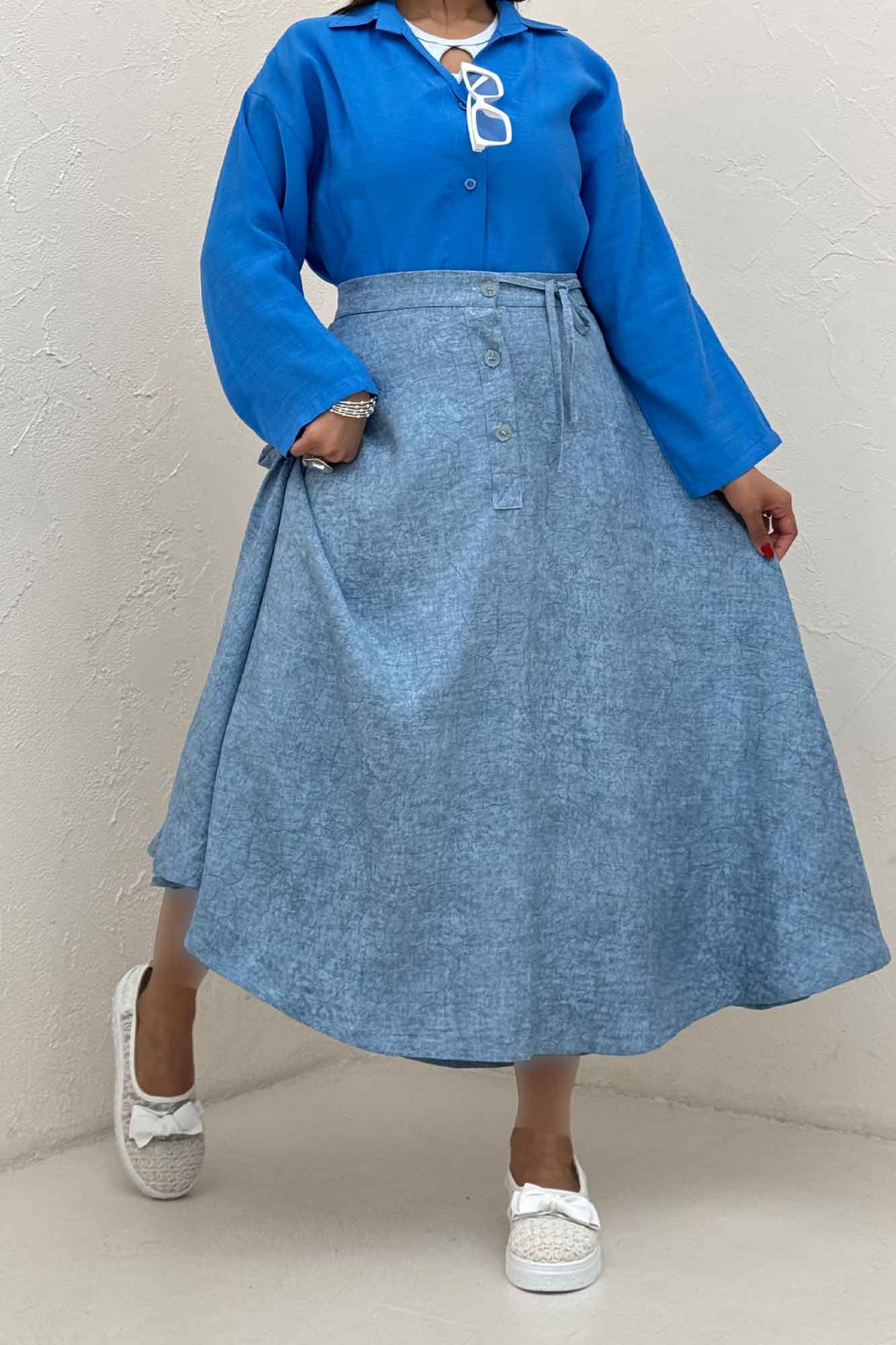 دامن شانتون سرامیکی مدل نخ دکمه