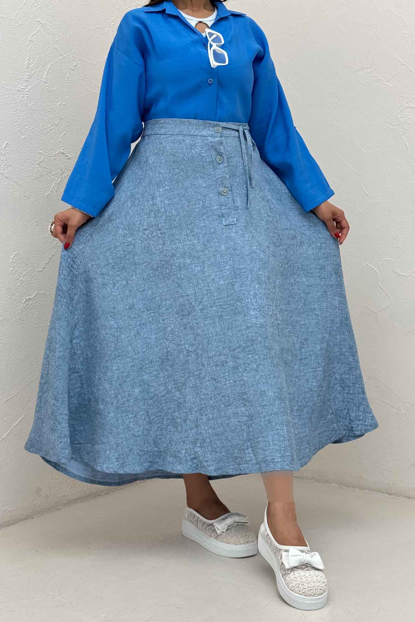 دامن شانتون سرامیکی مدل نخ دکمه