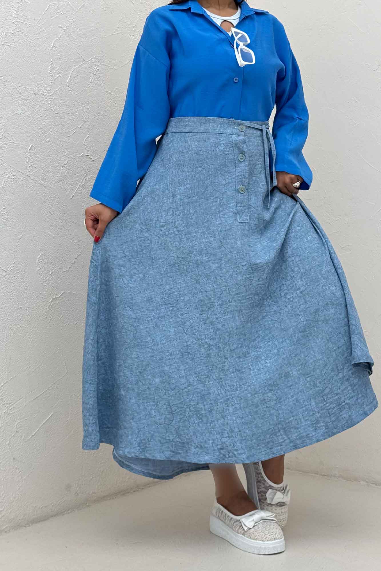 دامن شانتون سرامیکی مدل نخ دکمه