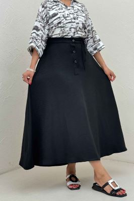 دامن شانتون مدل نخ دکمه