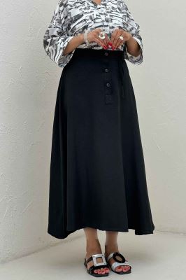 دامن شانتون مدل نخ دکمه