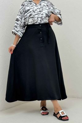 دامن شانتون مدل نخ دکمه