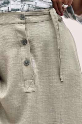 دامن شانتون مدل نخ دکمه