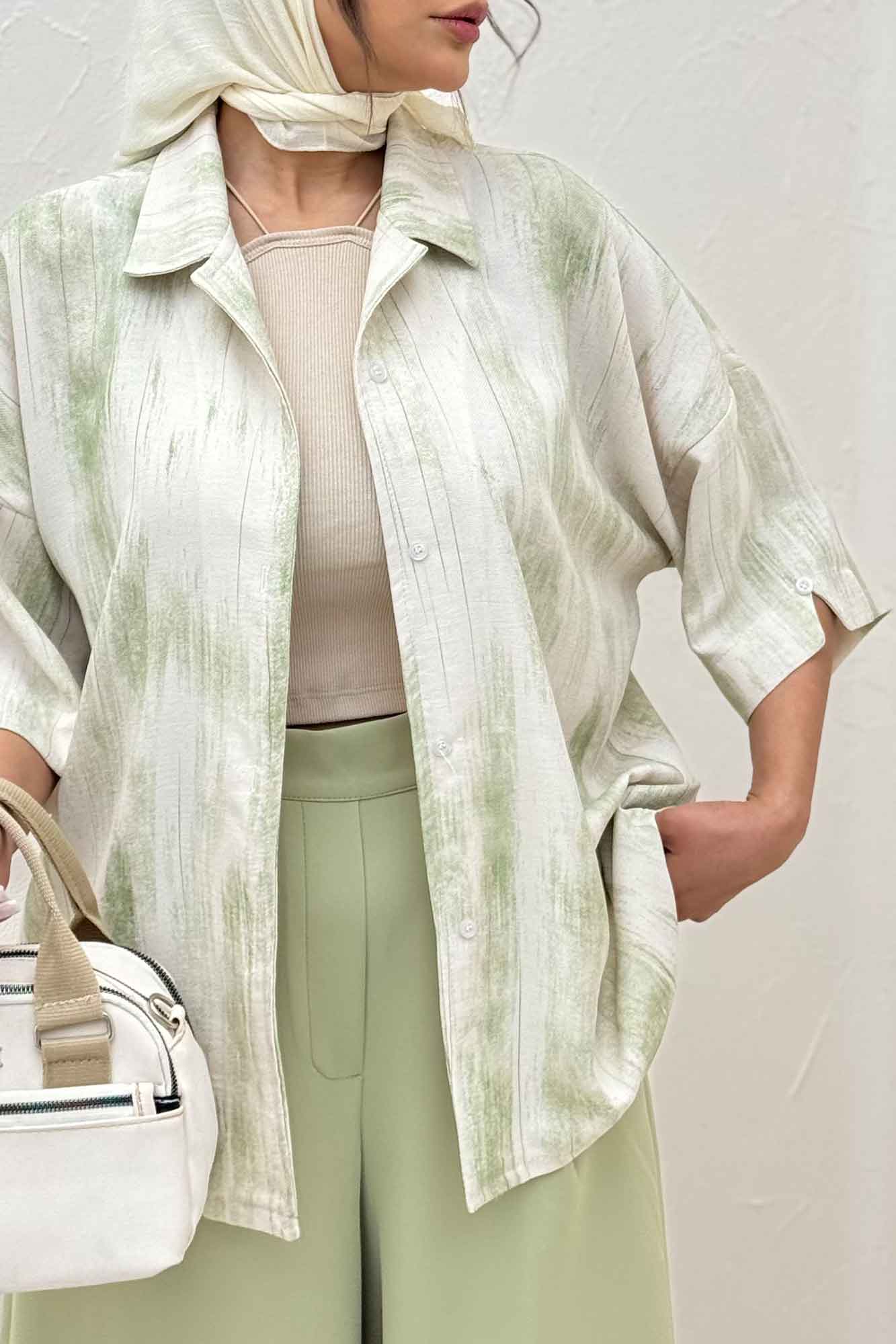 شومیز آستین کوتاه پرینتی کد 2