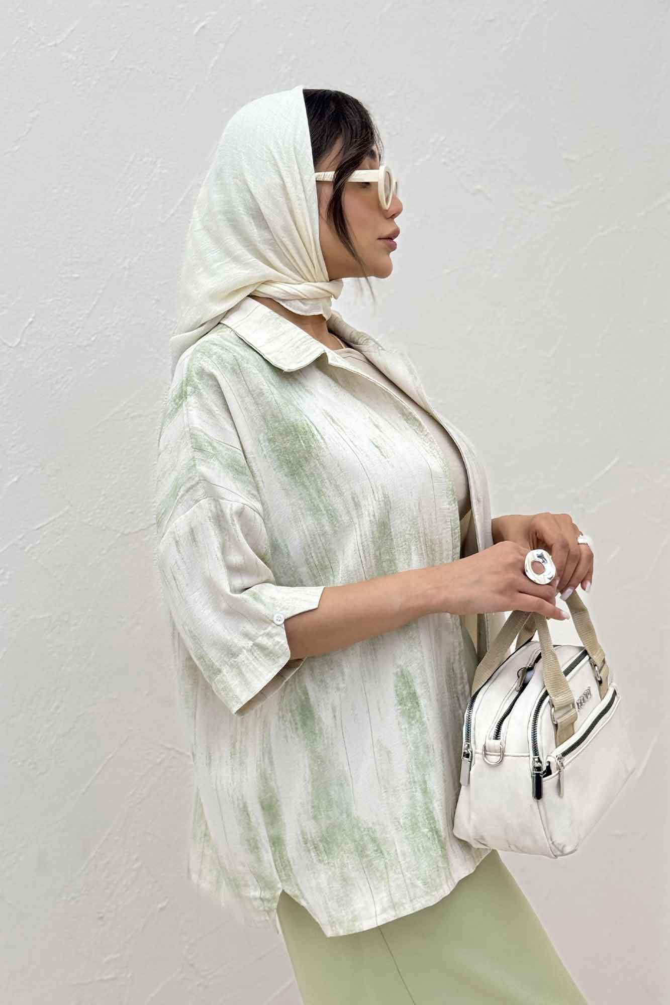 شومیز آستین کوتاه پرینتی کد 2