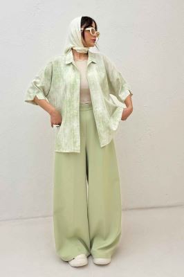 شومیز آستین کوتاه پرینتی کد 1